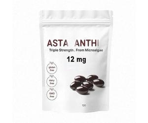 Astaxanthine de qualité supérieure, aux propriétés antioxydantes, favorise la santé des yeux et des articulations, convient aux hommes et aux femmes.,1PCS