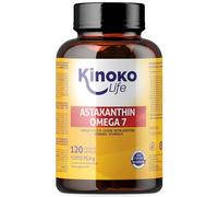 Astaxanthine et oméga7 à l'huile d'argousier 120 gélules avec omégas 3, 6, 7, 9, lutéine, bêta-carotène, vitamines E et A. Sans gluten