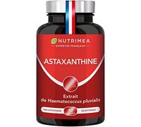 Astaxanthine - Extrait de Haematococcus Pluvialis 40 mg - 100% Naturel - Vegan - Antioxydant - Formule Premium - 60 Capsules - Nutrimea - Fabriqué en France