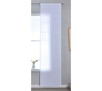 Astek Leipzig Rideau Coulissant Semi-Transparent avec Chariot de Panneaux H x l 245 x 60 cm Blanc « Leipzig » Motif chaîne translucide Structure élégante 202450P