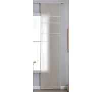 Astek Leipzig Rideau Coulissant Semi-Transparent avec Chariot de Panneaux (H x l) 245 x 60 cm - Taupe - Motif chaîne translucide - Structure élégante - 202450P