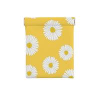 Aster Blanc Marguerite Jaune, Sac de Rangement pour Femmes, Portefeuille supérieur à Presser, Petit Porte-Monnaie, Pochette de Changement