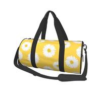 Aster Blanc Marguerite Jaune, Sac de Voyage de Grande capacité, Sac à Main Rond, Sac de Voyage de Sport, fourre-Tout, Sac de Fitness