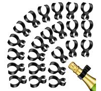Aster Lot de 25 clips de sécurité pour bouteille de champagne - Pour mariage, fête d'anniversaire