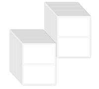 ASTER Lot de 50 feuilles d'étiquettes multi-usages, blanches mates, rectangulaires amovibles, inscriptibles pour l'école, le bureau et la maison (11,4 x 8,9 cm)