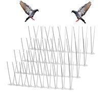 ASTER Pic Anti Pigeon Inoxydable, 25cm x 4 Pièces Pique Anti Pigeon pour Balcon, Respectueux des Animaux Pic Anti Oiseaux, Anti-Escalade Enceintes pour Moineaux Hirondelles Corneilles Chat