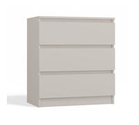 CDF Commode Malwa M3 | Couleur : cachemire (beige) | Armoire pour documents, petits objets | Idéale pour le salon, la chambre à coucher, la chambre d'enfant, la chambre d'adolescent | 3 tiroirs