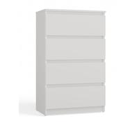 ASTER T4 - Commode chambre/bureau/salon 95.5x60x34.5 / 4 tiroirs - Meuble de rangement moderne