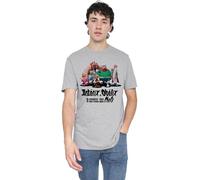 Asterix and Obelix Asterix & Obelix-Gauls Together Unisex T Shirt, Heather Grey, Gris, M Mixte