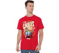 Asterix and Obelix Asterix & Obelix-The Heroic Gauls Unisex T Shirt, Red, Rouge, M Mixte