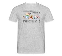 Astérix & Obélix À Vos Marques Prêts Partez Sport Drôle T Shirt Homme
