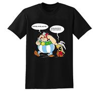 Asterix & Obelix Argument Tee for Men Men's T-Shirt Black XL