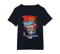 Asterix & Obelix & Idefix Together T-Shirt, Femme Grandes Tailles, Noir, 5X