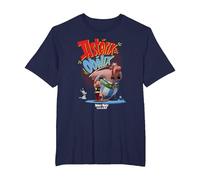 Asterix & Obelix & Idefix Together T-Shirt, Homme Grandes Tailles, Bleu Marine, 2X Tall