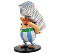 ASTÉRIX & OBÉLIX - Obélix pile de BD - Figurine Collector 30cm