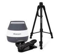 Asteroom Kit de Visite virtuelle 360° pour Appareil Photo 3D - Équipement Inclus : trépied, Appareil Photo numérique rotateur, Objectif fisheye (étui de téléphone pour iPhone/Samsung Non Inclus,
