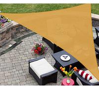 AsterOutdoor Voile d'ombrage Triangulaire 40,6 x 40,6 x 40,6 cm, Anti-UV pour terrasse, Jardin, pelouse, activités de Plein air, Sable