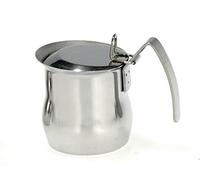 ASTESANI 8005773201038 Pot en acier inoxydable bombé avec couvercle, 3 tasses, inoxydable, multicolore