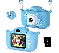 ASTGMI Mini Appareil Photo Numérique pour Enfants, 2.0 Pouces, Rechargeable Caméscope Cadeau Jouet Filles Garçons de 3 à 10 Ans, vidéo HD 1080p, 32G SD Carte (Bleu)