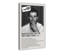 ASTGUBHU Poster sur toile Arctic Monkeys Whatever People Say I Am, That's What I'm Not - Décoration pour chambre à coucher, bureau, chambre - 60 x 90 cm