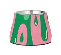 Asthetic Art Gamelle colorée pour chiens avec support en acier inoxydable pour petits animaux de compagnie pour manger lentement