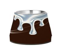 Asthetic Art Gamelles colorées pour animaux de compagnie avec support en acier inoxydable pour animaux de compagnie à alimentation lente