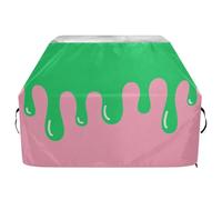 Asthetic Art Housse de barbecue à gaz colorée de 165,1 cm, imperméable, résistante aux déchirures et à la décoloration, avec cordon de serrage réglable pour protéger de la poussière et du vent