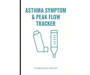 Asthma Symptom & Peak Flow Tracke: Daily Log for Breathing Difficulty, Triggers, Inhaler Use & Peak Flow Readings