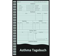 Asthma Tagebuch: Symptom- & Peak-Flow-Tracker zur täglichen Asthma-Kontrolle, Medikamentendokumentation & Auslöser-Überwachung.