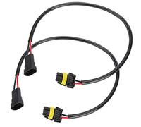 Astibym Câble Adaptateur de Conversion de Phare, H11 à 9006, 2 Pièces | Boîtier ABS, Fil de Cuivre, Plug and Play, Faisceau de Câbles pour Phare Antibrouillard, H11 Femelle vers 9006 HB4 9006XS