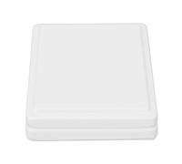 Astibym Palette de Peinture en Porcelaine, Palette de Peinture Aquarelle 12 puits réutilisable Lisse Blanc Pur avec Couvercle pour Artistes pour intérieur