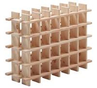 Astigarraga - Casier à bouteilles en pin massif brut 24 bouteilles beige G
