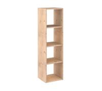 Europe & Nature Étagère 4 cubes en pin Beige 36,2 x 33 x 140 cm