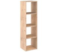 Europe & Nature Étagère 4 cubes en pin Beige 36,2 x 33 x 140 cm