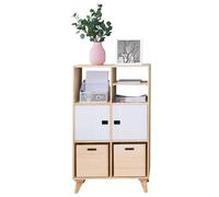 Astigarraga Étagère sur pied en bois de pin | Ensemble d'étagères polyvalentes | Étagère cube | Buffet haut avec pieds | Bois massif | 118,9 x 70,8 x 33 cm | Ecolabel UE | Certifié PEFC