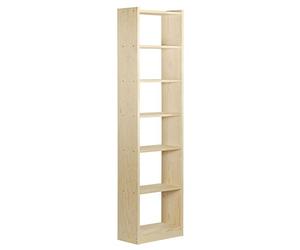 ASTIGARRAGA Kit Line, étagère bibliothèque Gala 7 étagères, Bois Massif pin - 216,7 x 49,6 x 25 cm