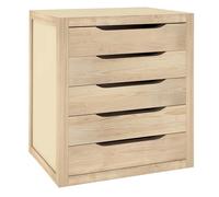 Astigarraga M129371 Chiffonnier en pin Massif Naturel 5 tiroirs