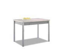 ASTIMESA - Table de Cuisine Extensible - Structure en Aluminium et Couvercle laminé - Couleur Brume - Idéale pour Les Petits espaces - Dimensions : 90 x 50 cm - Extensible : 140 x 50 cm