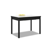 ASTIMESA - Table de Cuisine Extensible - Structure Noire avec Couvercle laminé - Couleur boréale - Idéale pour Les Petits espaces - Dimensions : 90 x 50 cm - Extensible : 140 x 50 cm