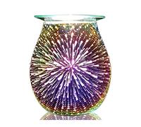 Astin of London Brûleur de cire électrique à fondre Lampe 3D Motif feux d'artifice 14 cm