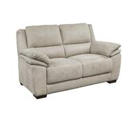 ASTIO - Canapé Fixe 2 Places Tissu Majestic Beige