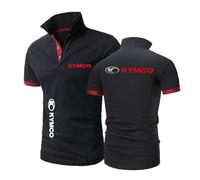 ASTLXLCRS Polos pour Hommes K.Y.M.C.O Active À Manches Courtes Imprimés Mi Longues Confortables Et Légers-HeiHongSe||l