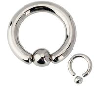 ASTM F136 titane captif perle anneaux PIERC nez anneau grande taille boucle d'oreille 12G 2mm 3mm BCR cerceau anneaux punk Piercing corps bijoux