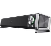 Asto Enceinte Pc Barre De Son 12 Watt, Avec Connecteurs Pour Casque Et Micro, Alimentation Usb, Système Audio Pour Pc, Ordinateur Portable, Tv - Noir