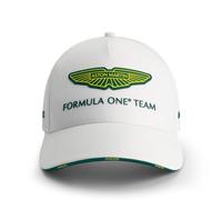 Aston Martin F1 2025 Casquette Équipe Blanc - Taille Unique