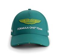 Aston Martin F1 2025 Casquette Équipe Lance Stroll | Impression HD du logo Aston Martin F1 Team, Logos des partenaires sur les côtés et à l'arrière