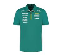 Aston Martin F1 2025 Homme Polo Équipe Vert - Taille: M
