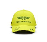 Casquette de pilote Fernando Alonso Aston Martin Officiel Formule 1 Adulte Jaune Taille Unique