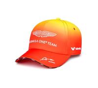 Aston Martin F1 - Casquette Fernando Alonso Barcelone 2024 Édition Spéciale - Unisexe - Dégradé - Taille Unique pour Adultes