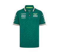 Aston Martin F1 Polo de l'équipe pour Hommes 2024 - Vert - Taille: M